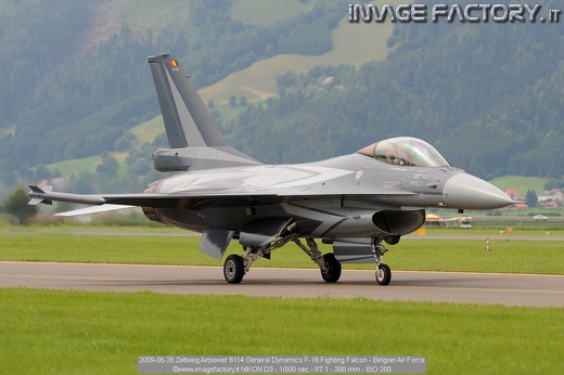 2009-06-26 Zeltweg Airpower 6114 General Dynamics F-16 Fighting Falcon - Belgian Air Force